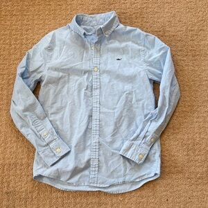 EUC vineyard vines kids Light Blue Button-Up Shirt, size M 12-14